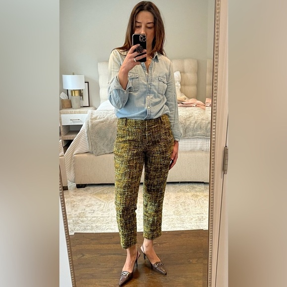 J. Crew Cafe Capri Pant In Technicolor Tweed - Picture 9 of 14